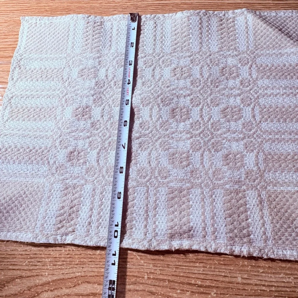 Brown And White Placemat Handmade Katherine Carman Lot of 7